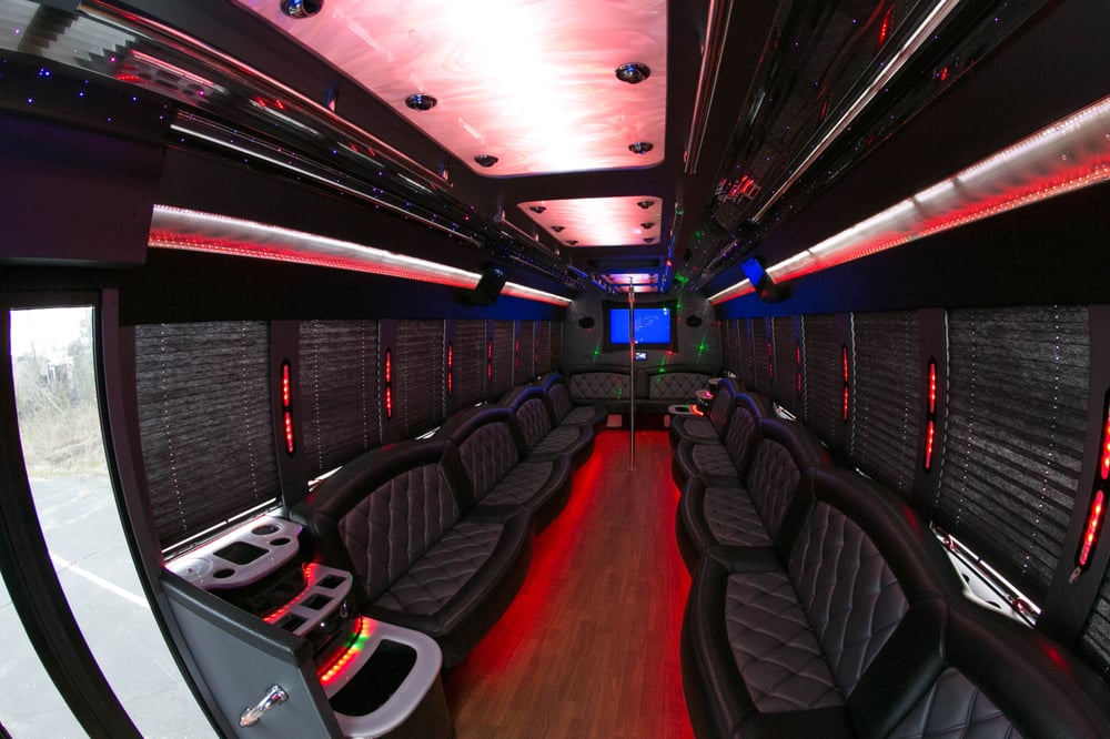 34 Passengers Party Bus Interior